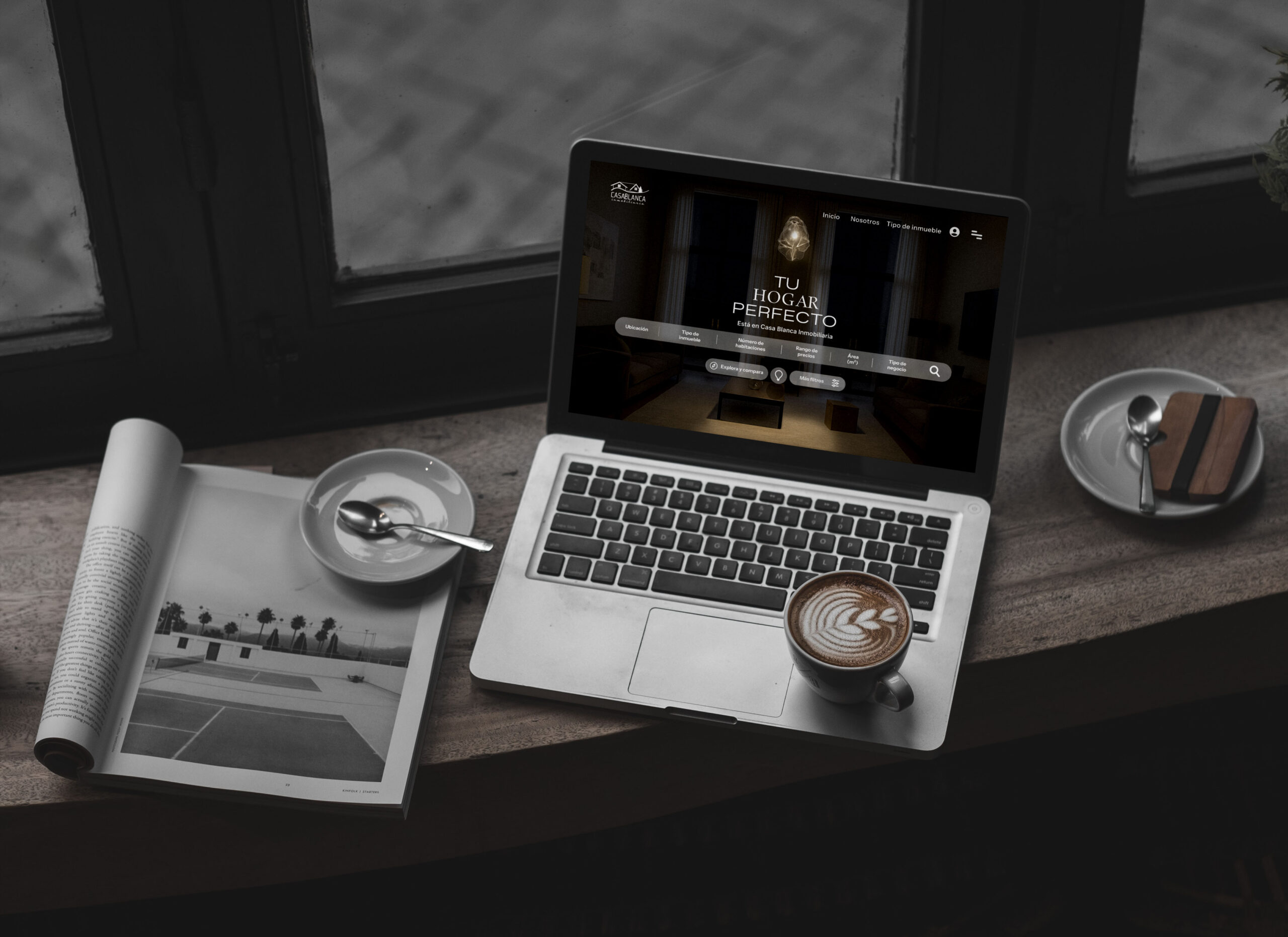 Página principal del prototipo de Casablanca inmobiliaria