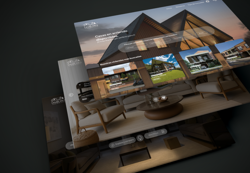 Visualización del prototipo de Casablanca inmobiliaria
